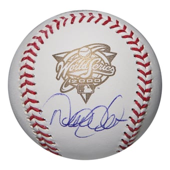Derek Jeter New York Yankees Autographed Rawlings 2000 World Series Logo Baseball