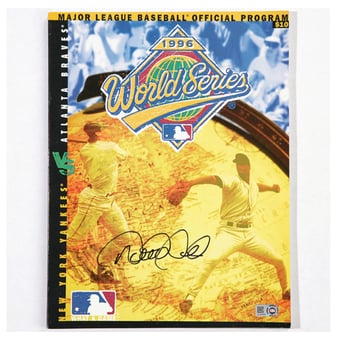 Derek Jeter New York Yankees Autographed 1996 World Series Program