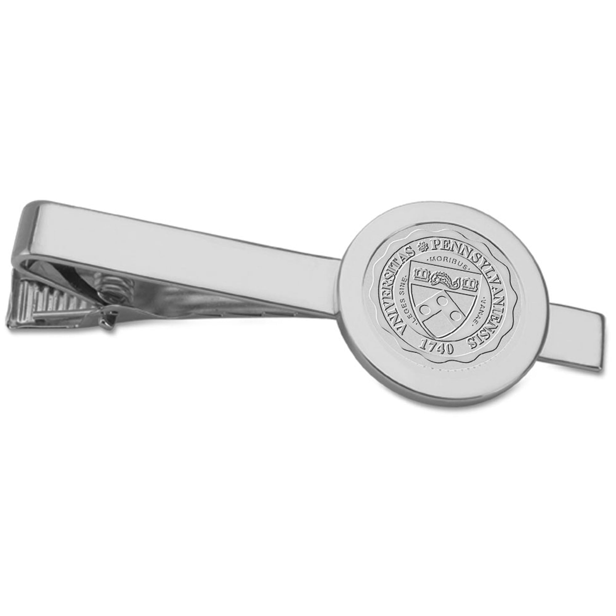 Silver Pennsylvania Quakers Logo Tie Bar
