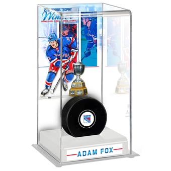 Adam Fox New York Rangers 2021 Norris Trophy Winner Deluxe Tall Hockey Puck Case