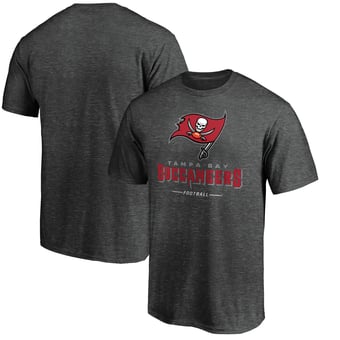 Men's Charcoal Tampa Bay Buccaneers Team Lockup T-Shirt