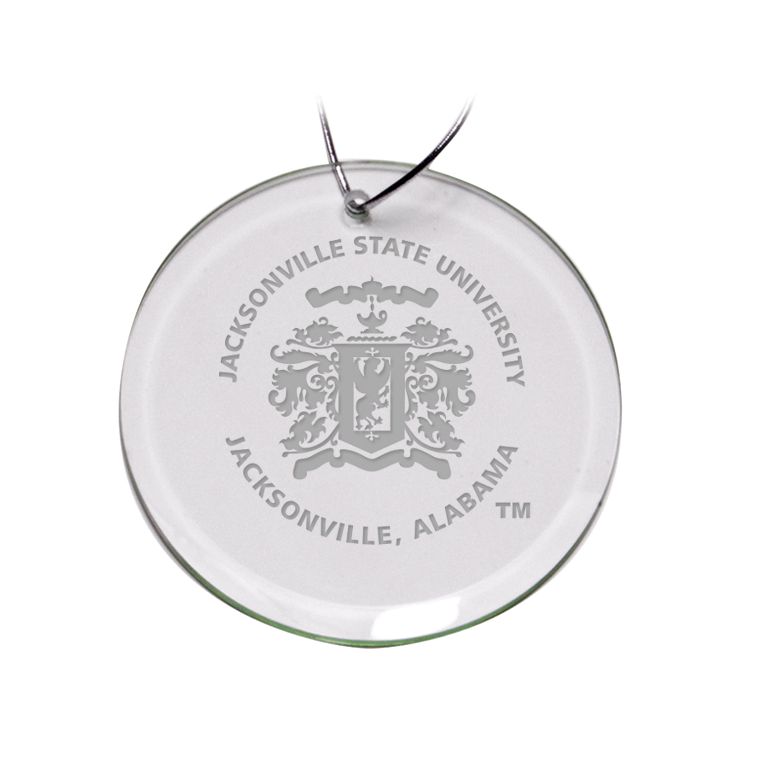 Jacksonville State Gamecocks 3'' Round Glass Ornament