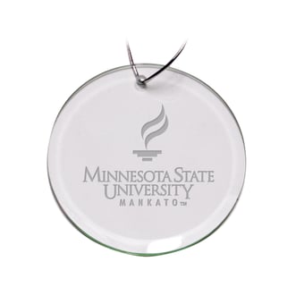 Minnesota State Mavericks 3'' Round Glass Ornament