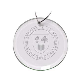 Illinois Tech Scarlet Hawks 3'' Round Glass Ornament