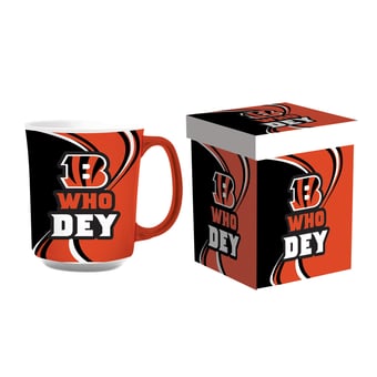 Cincinnati Bengals 14oz. Ceramic Mug with Matching Box