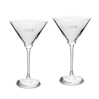 Portland Pilots Two-Piece Traditional 10oz. Martini Glass Set