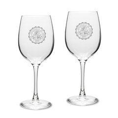 Akron Zips 16oz. 2-Piece Traditional White Wine Glass Set