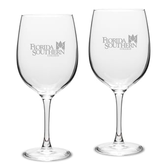 Florida Southern Moccasins 19oz. 2-Piece Traditional Robusto Red Wine Table Glass Set