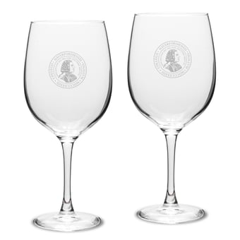 Haverford College 19oz. 2-Piece Traditional Robusto Red Wine Table Glass Set