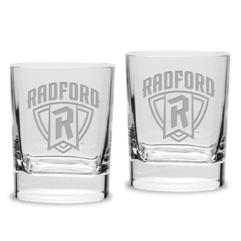 Radford Highlanders 11.75oz. Square Double Old Fashioned Glass Set