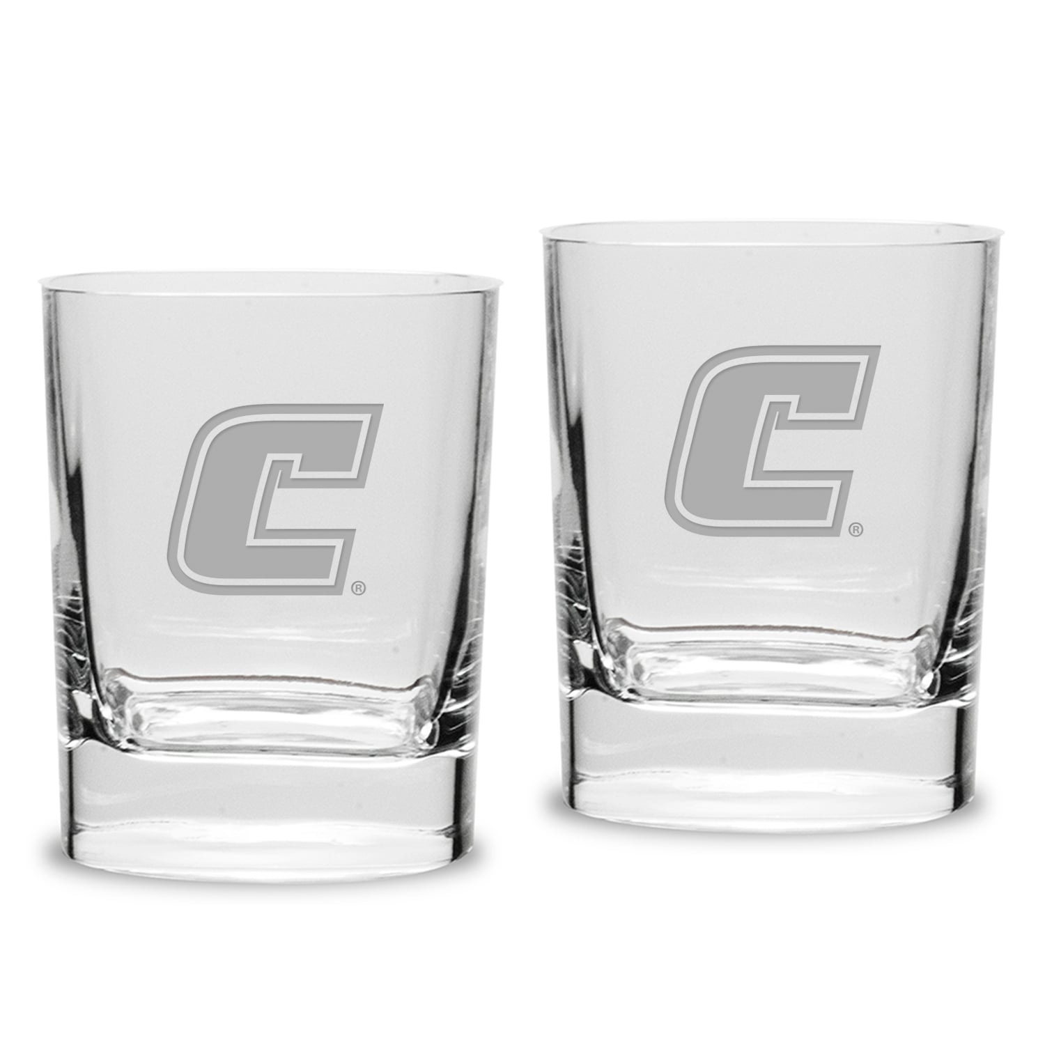 Tennessee Chattanooga Mocs 11.75oz. Square Double Old Fashioned Glass Set