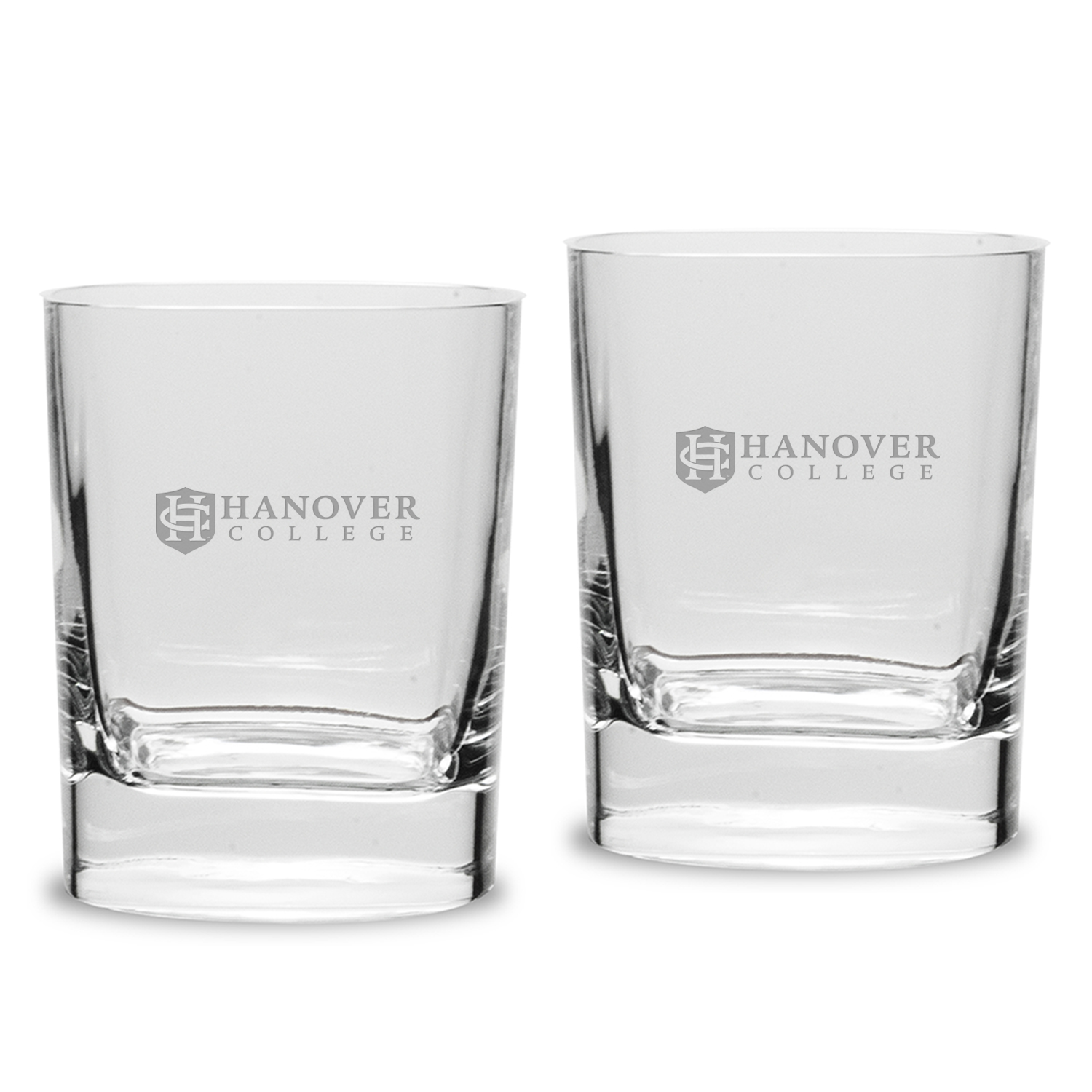 Hanover Panthers 11.75oz. Square Double Old Fashioned Glass Set