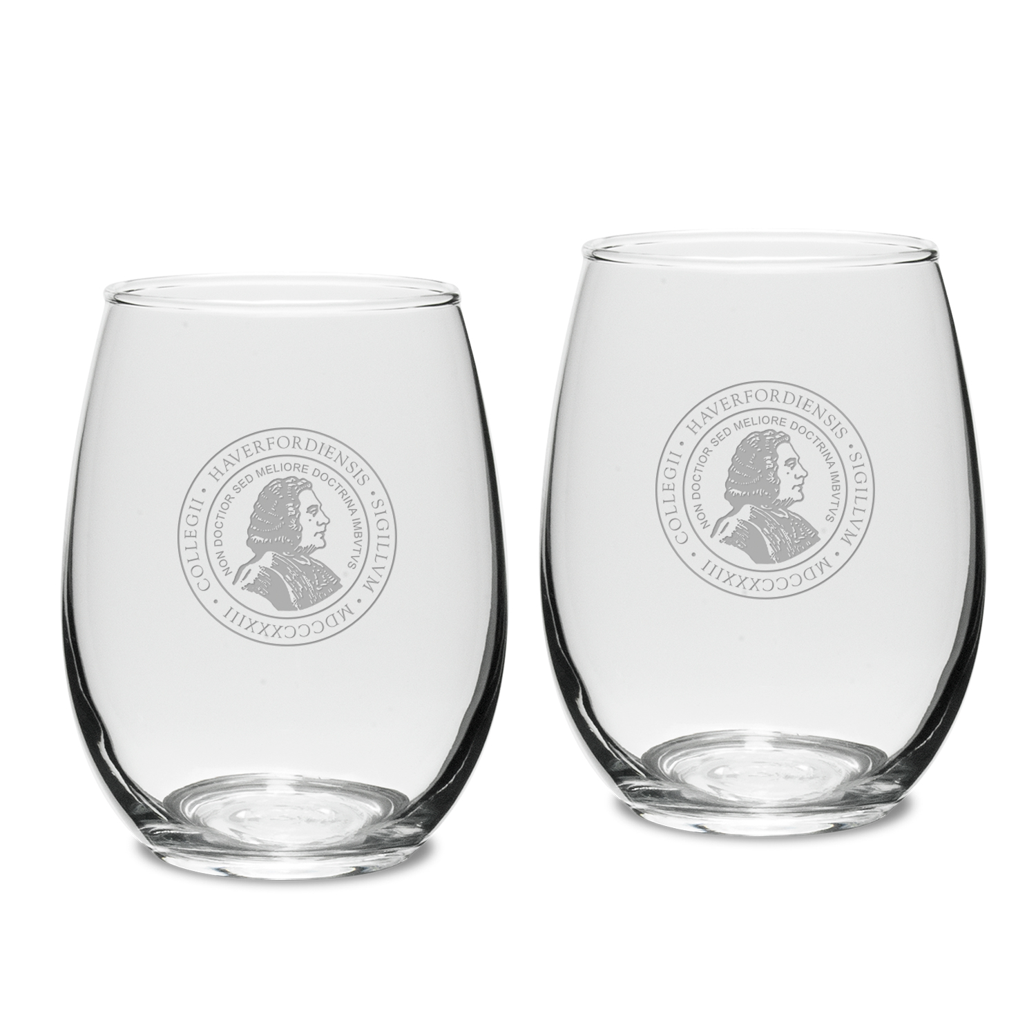 Haverford College 6oz. 2-Piece Luigi Bormioli Toasting Glass Set
