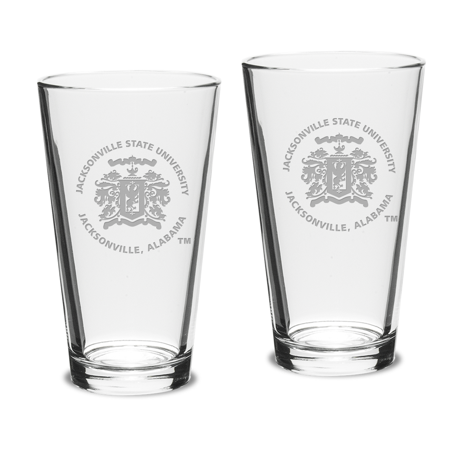 Jacksonville State Gamecocks 16oz. 2-Piece Classic Pub Glass Set