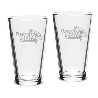 Illinois State Redbirds 16oz. 2-Piece Classic Pub Glass Set
