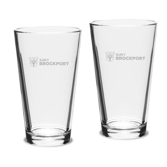 SUNY Brockport Golden Eagles 16oz. 2-Piece Classic Pub Glass Set