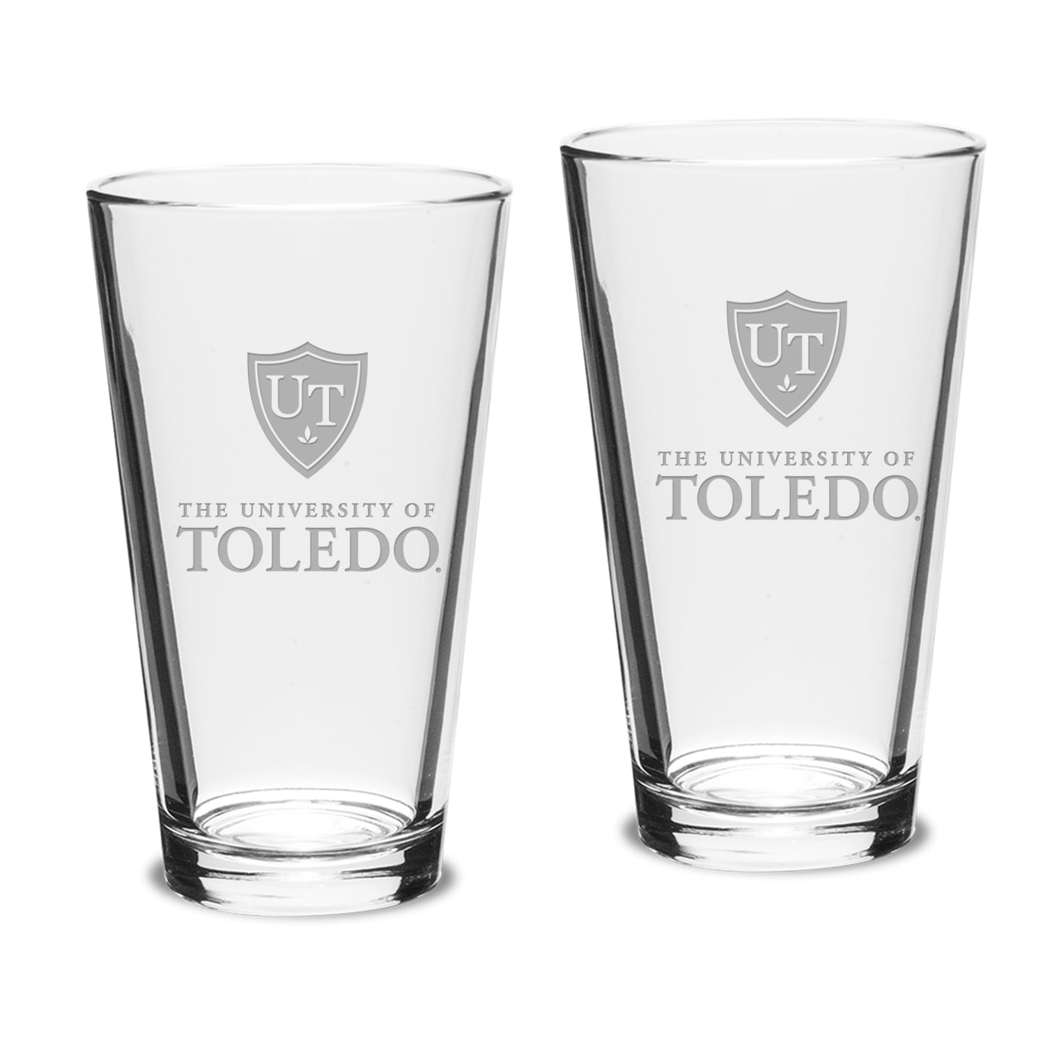 Toledo Rockets 16oz. 2-Piece Classic Pub Glass Set