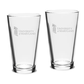 University of Maryland Baltimore 16oz. 2-Piece Classic Pub Glass Set