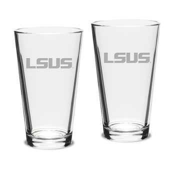 LSU Shreveport Pilots 16oz. 2-Piece Classic Pub Glass Set
