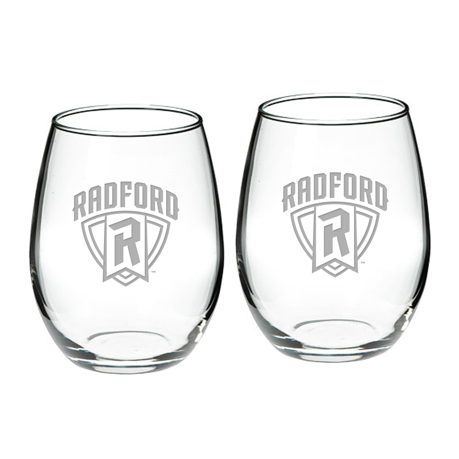 Radford Highlanders 21oz. 2-Piece Stemless Wine Glass Set