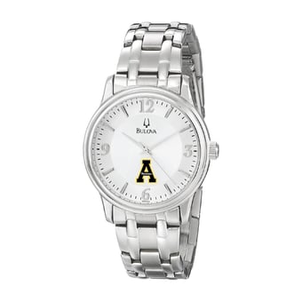 Men's Bulova  Silver Appalachian State Mountaineers