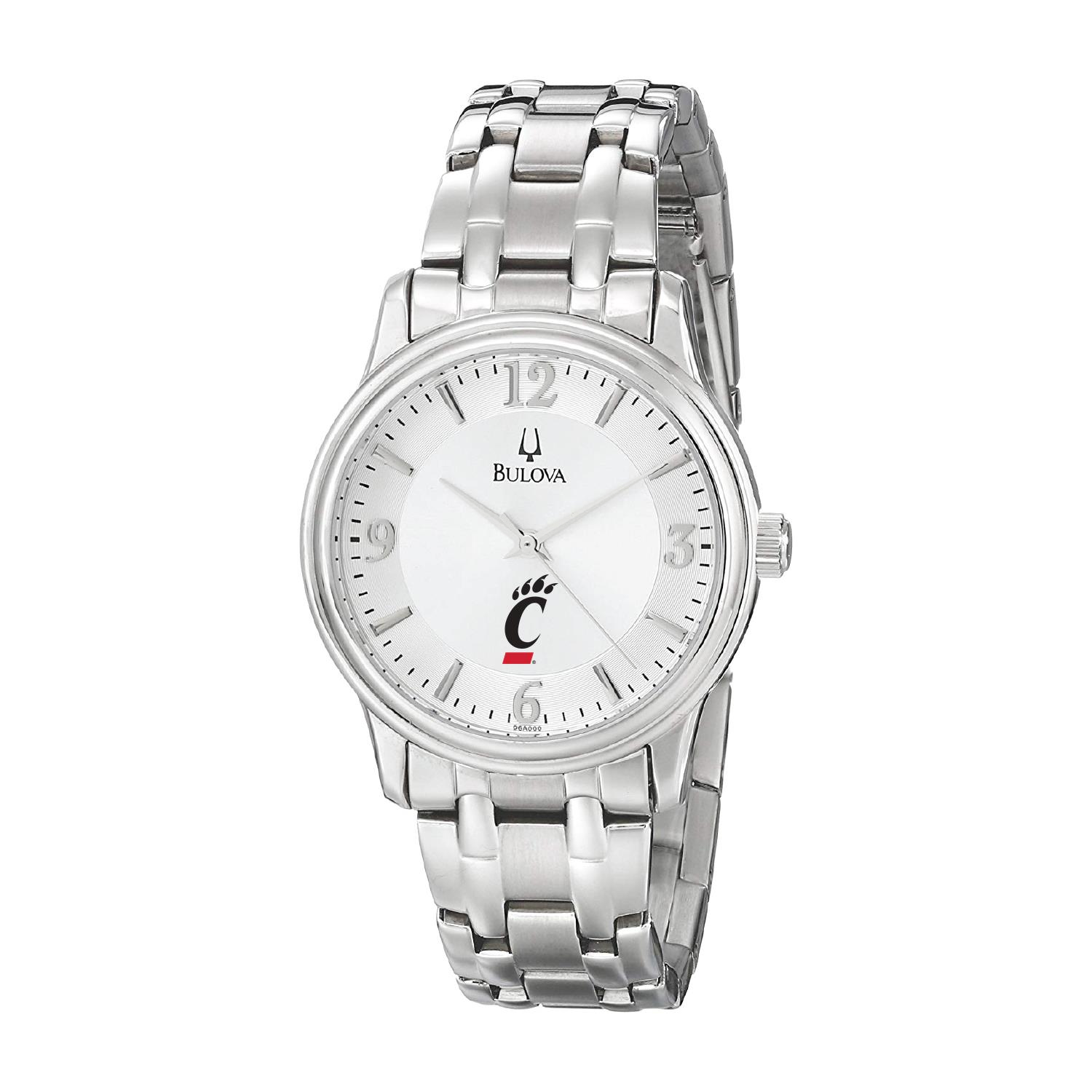 Men's Bulova  Silver Cincinnati Bearcats