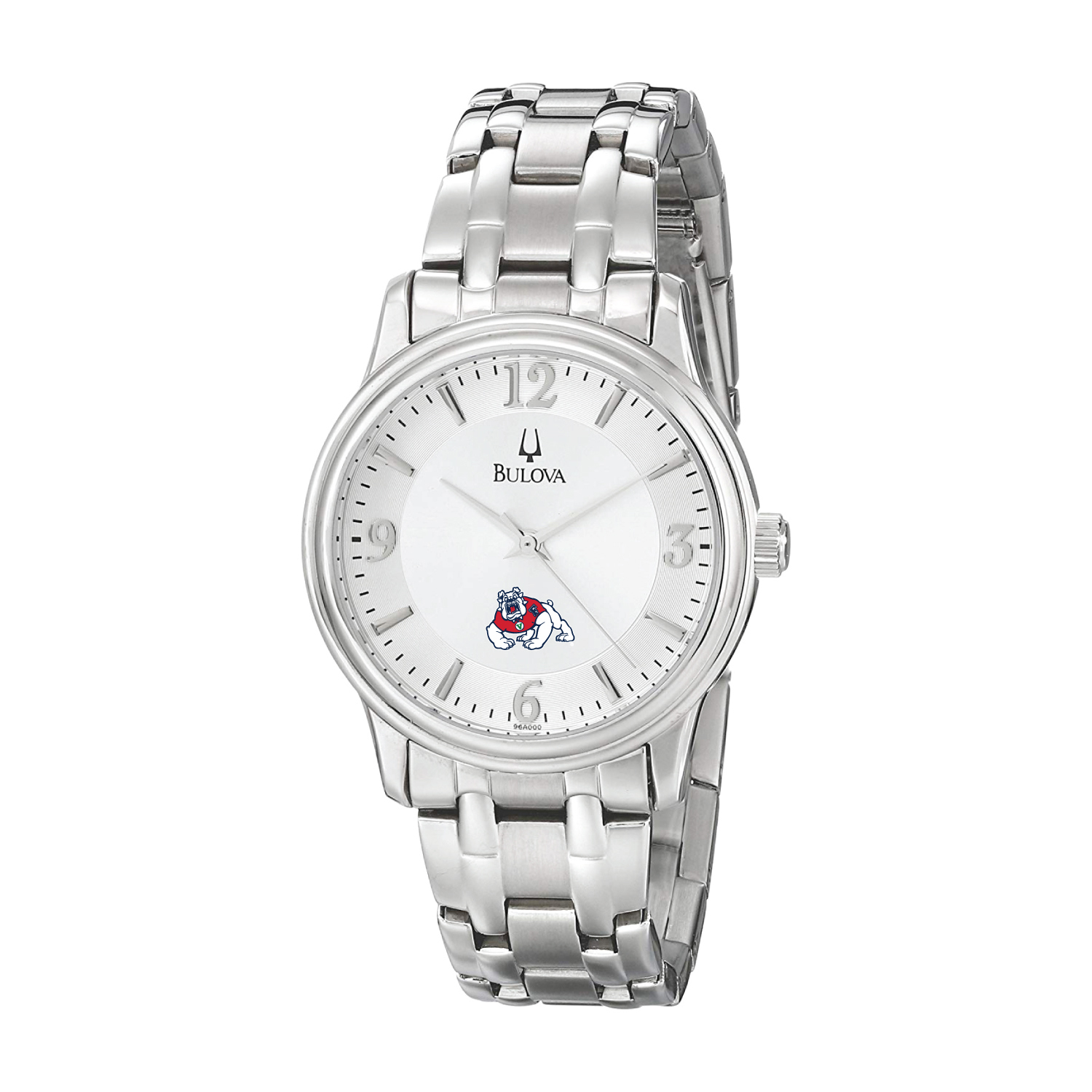 Men's Bulova  Silver Fresno State Bulldogs