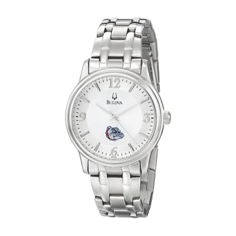 Men's Bulova  Silver Gonzaga Bulldogs