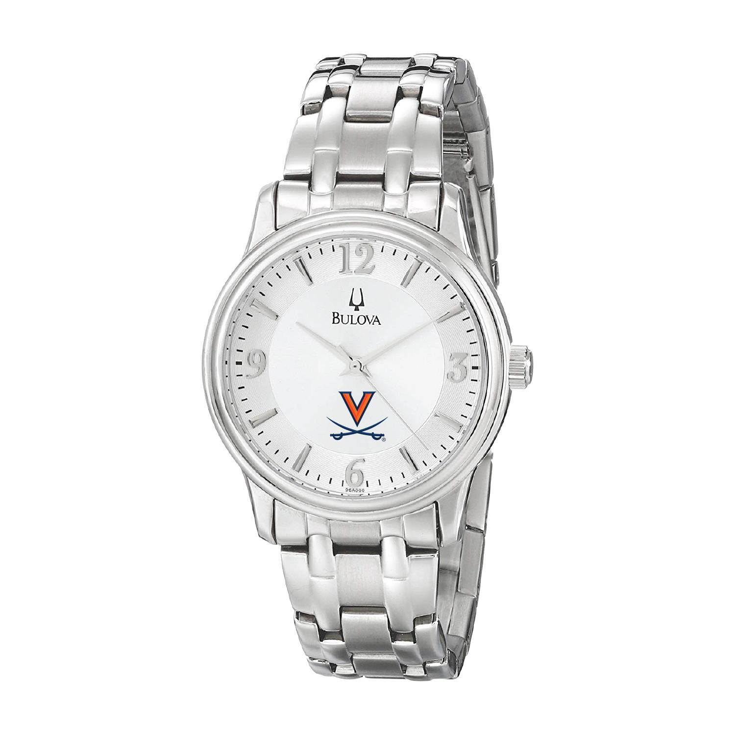 Men's Bulova  Silver Virginia Cavaliers