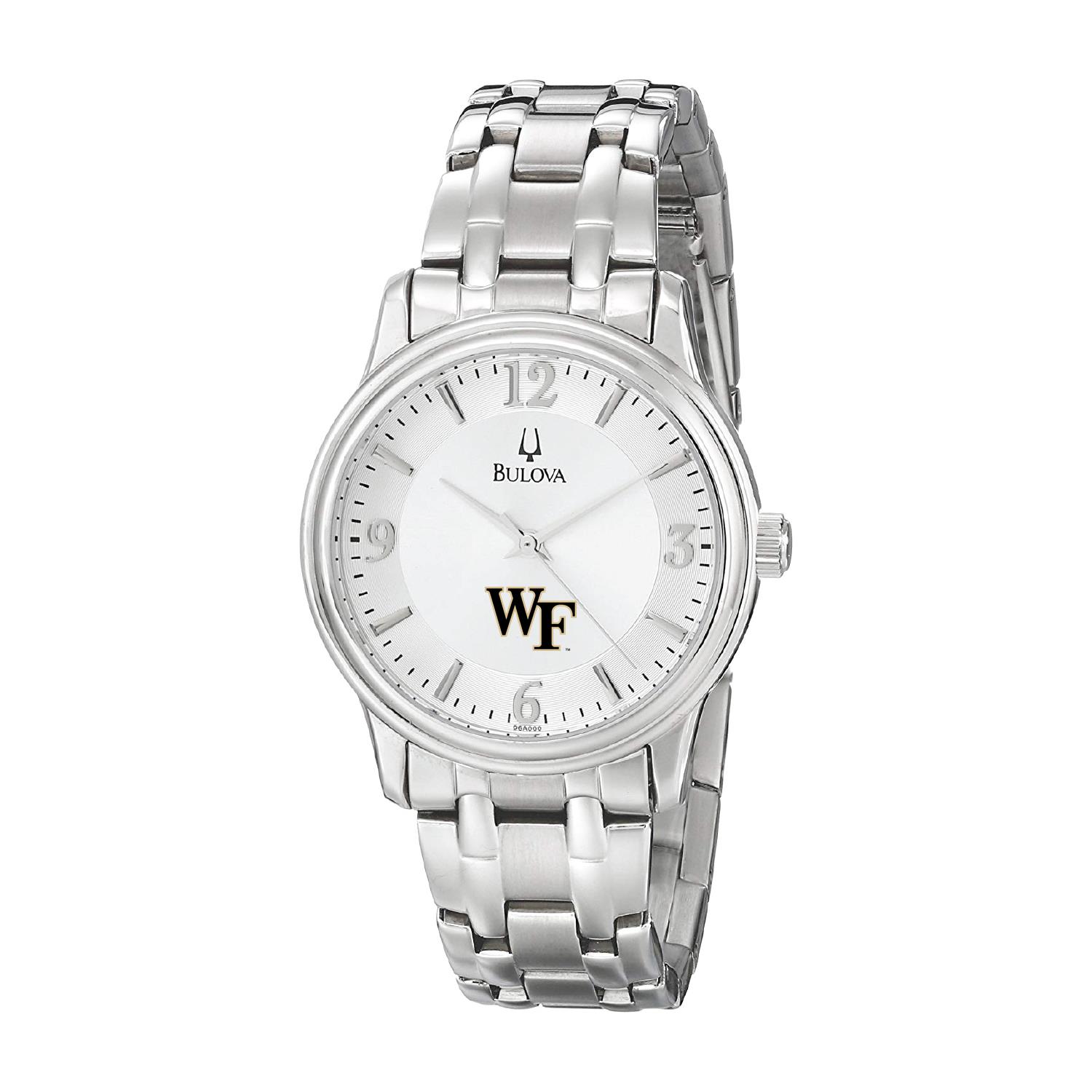 Men's Bulova  Silver Wake Forest Demon Deacons