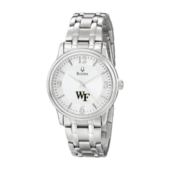 Men's Bulova  Silver Wake Forest Demon Deacons