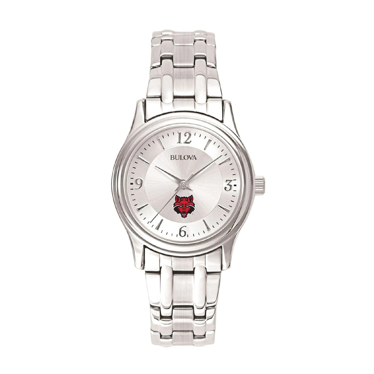 Women's Silver Arkansas State Red Wolves Stainless Steel Quartz Watch
