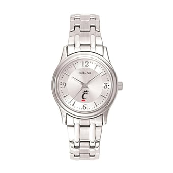 Women's Silver Cincinnati Bearcats Stainless Steel Quartz Watch