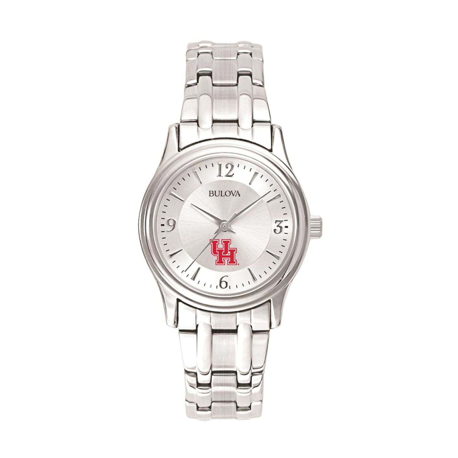 Women's Silver Houston Cougars Stainless Steel Quartz Watch
