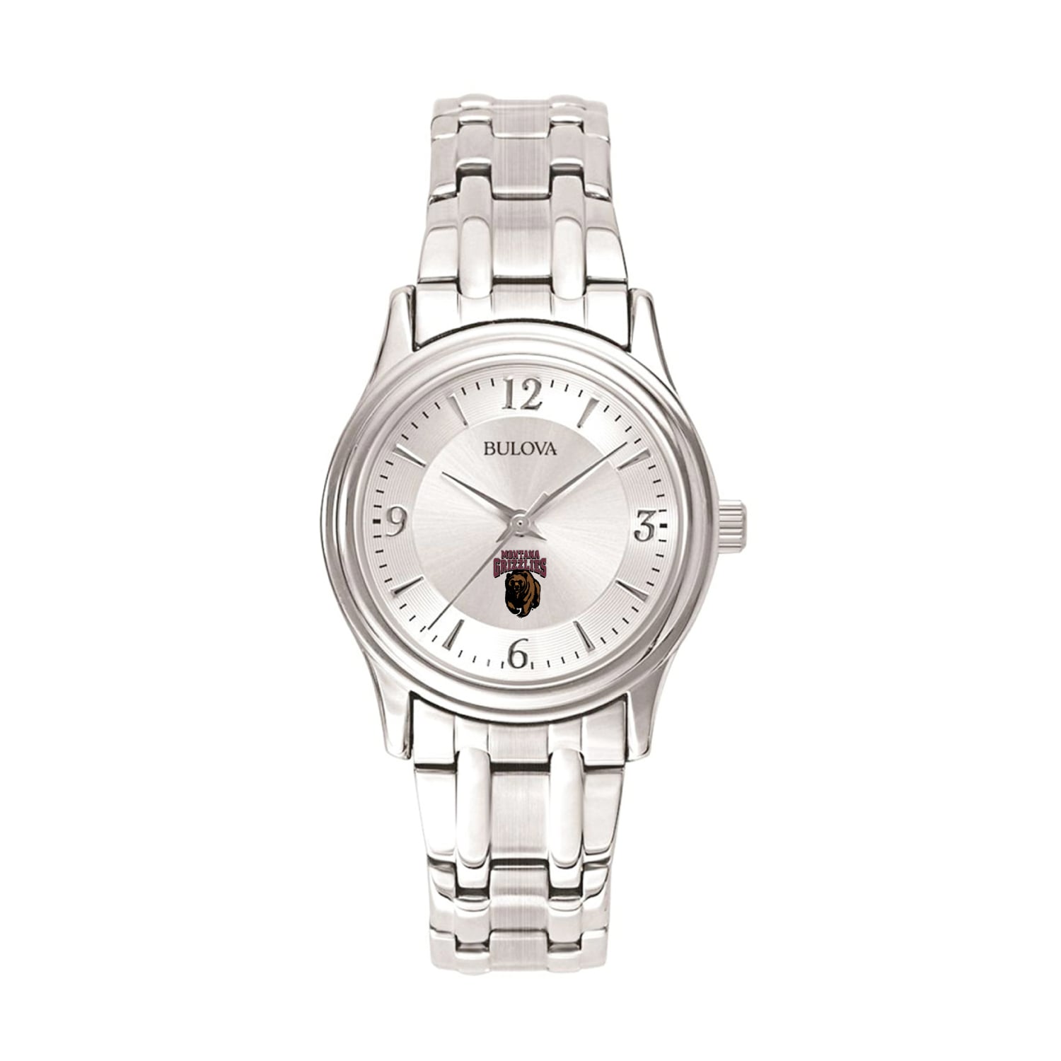 Women's Silver Montana Grizzlies Stainless Steel Quartz Watch