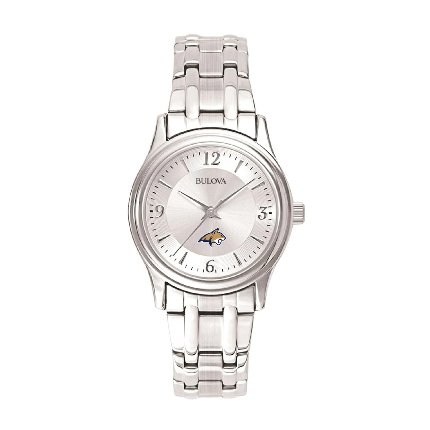Women's Silver Montana State Bobcats Stainless Steel Quartz Watch