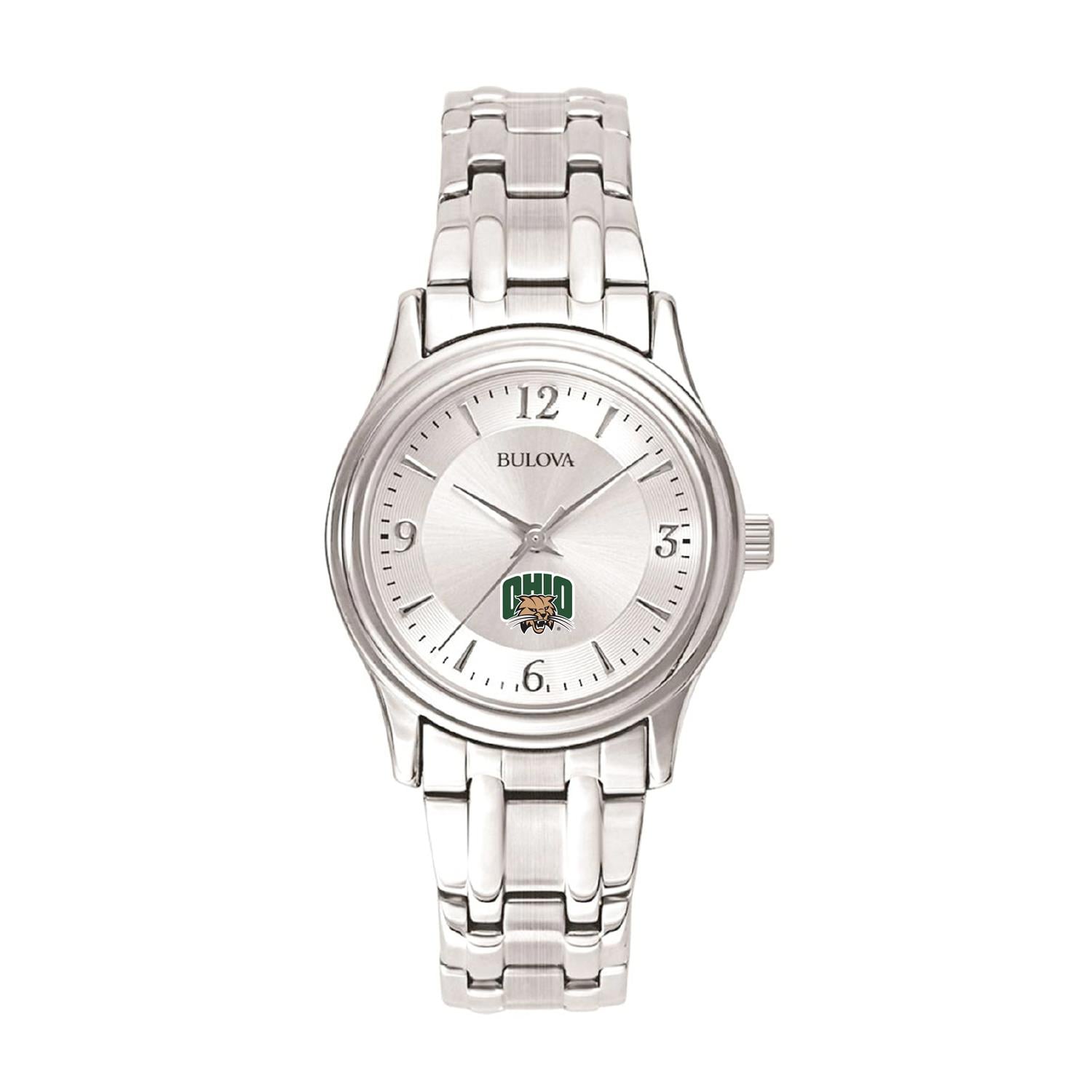 Women's Silver Ohio Bobcats Stainless Steel Quartz Watch