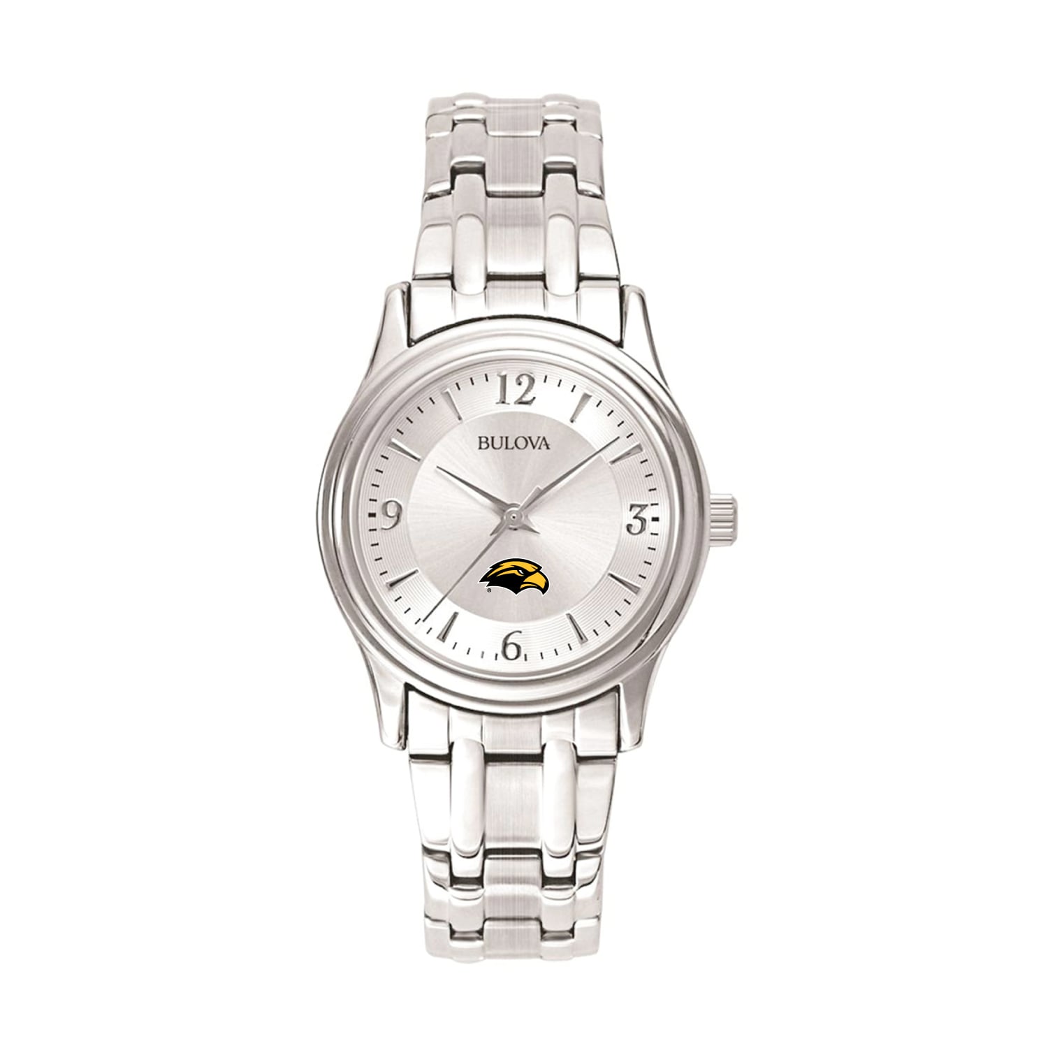 Women's Silver Southern Miss Golden Eagles Stainless Steel Quartz Watch