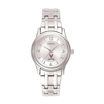 Women's Silver Virginia Cavaliers Stainless Steel Quartz Watch