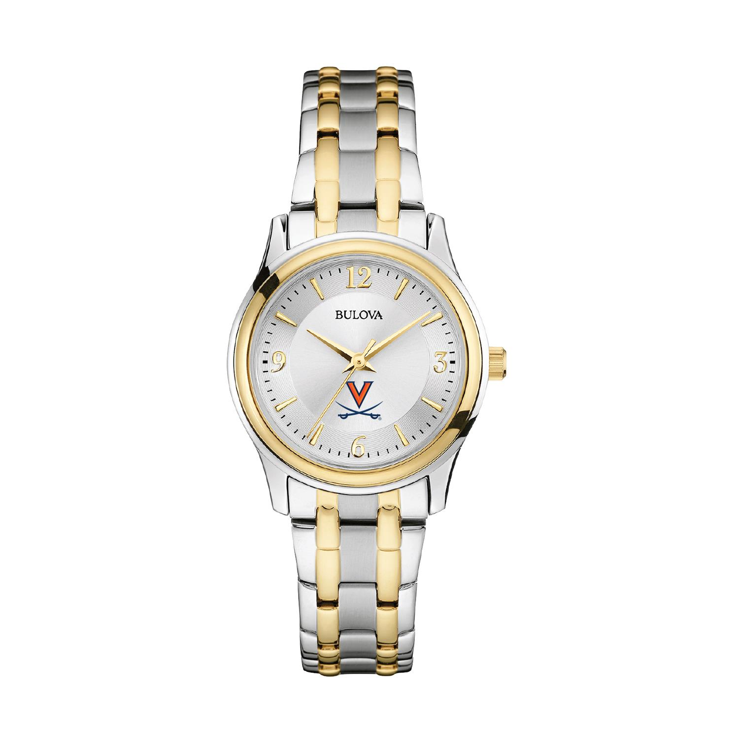 Women's Bulova Silver/Gold Virginia Cavaliers Classic Two-Tone Round Watch
