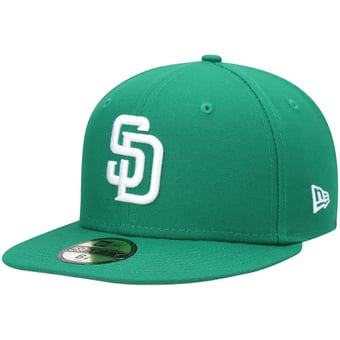 Men's New Era Kelly Green San Diego Padres White Logo 59FIFTY Fitted Hat