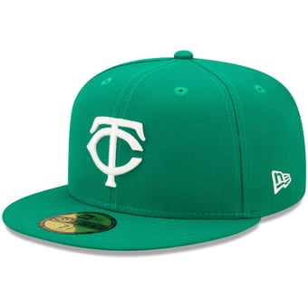 Men's New Era Kelly Green Minnesota Twins White Logo 59FIFTY Fitted Hat