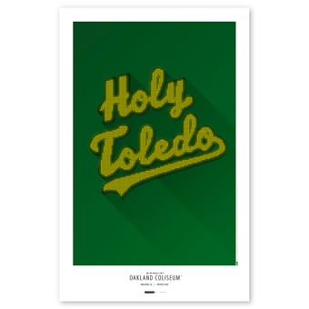 Athletics Minimalist Coliseum 11'' x 17'' Art Poster