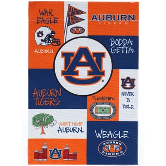 Auburn Tigers Collage Garden Flag