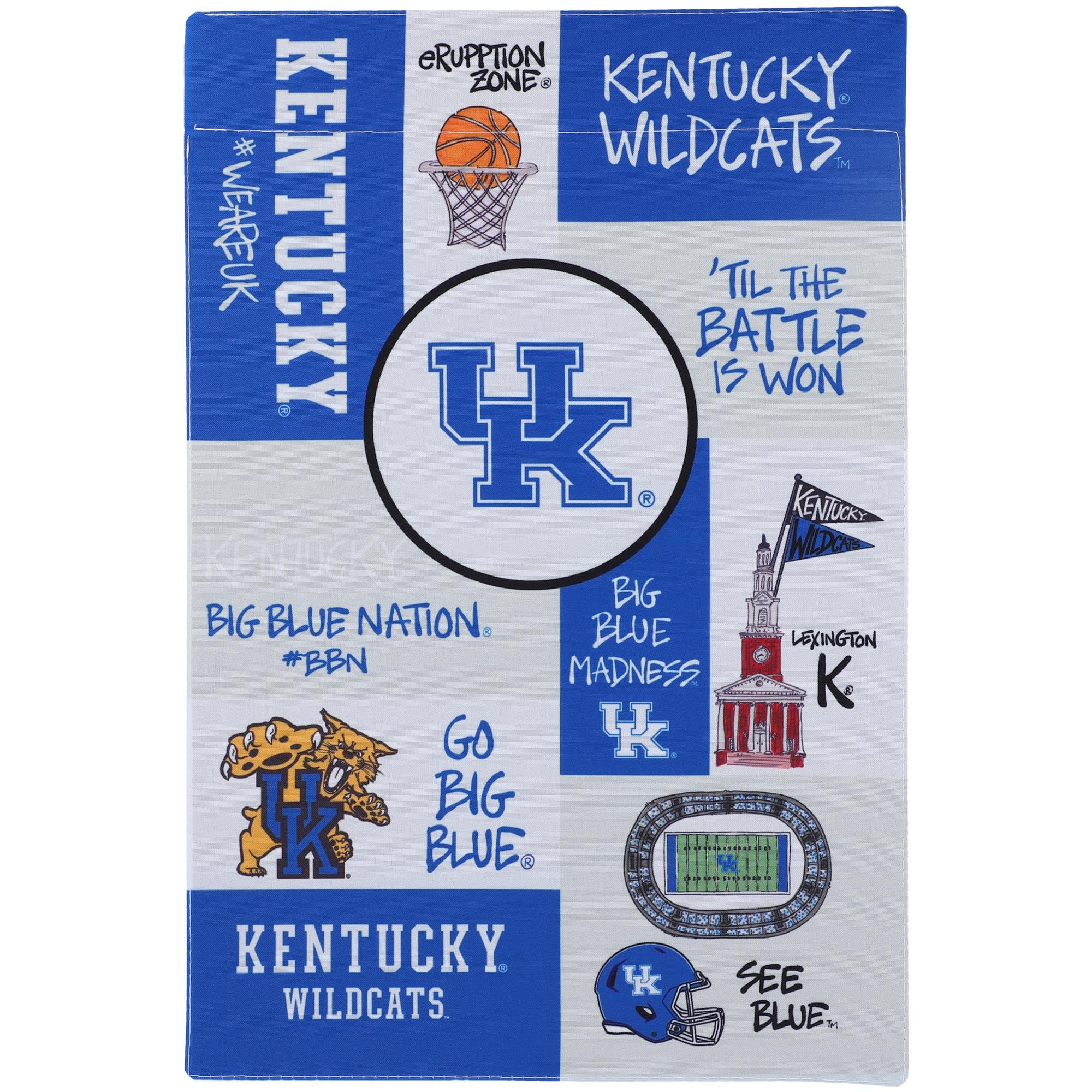Kentucky Wildcats Collage Garden Flag