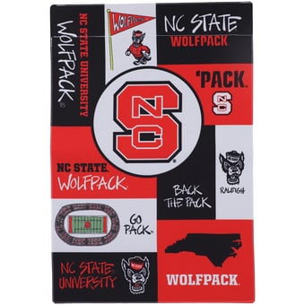 NC State Wolfpack Collage Garden Flag