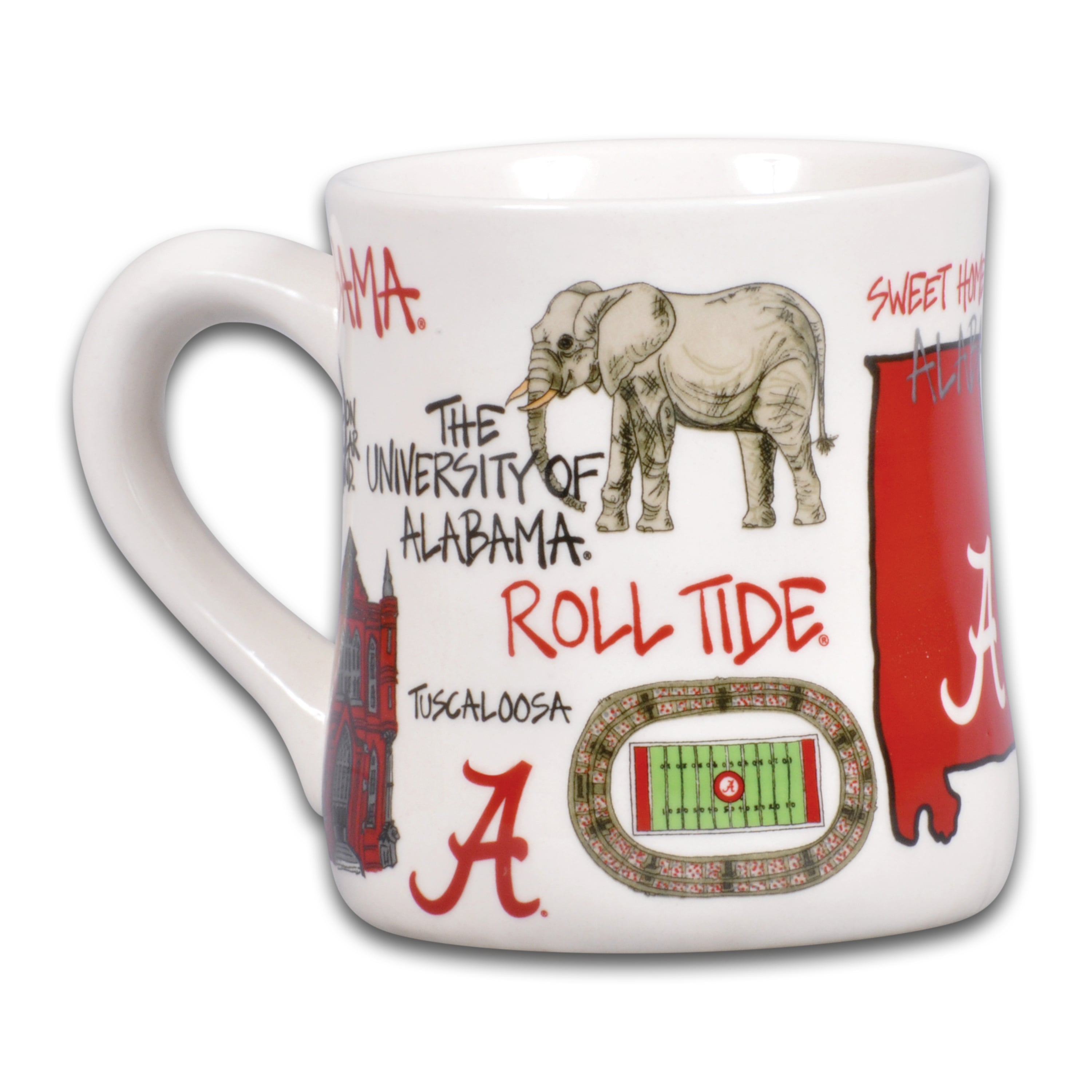 Alabama Crimson Tide 16oz. Hometown Mug