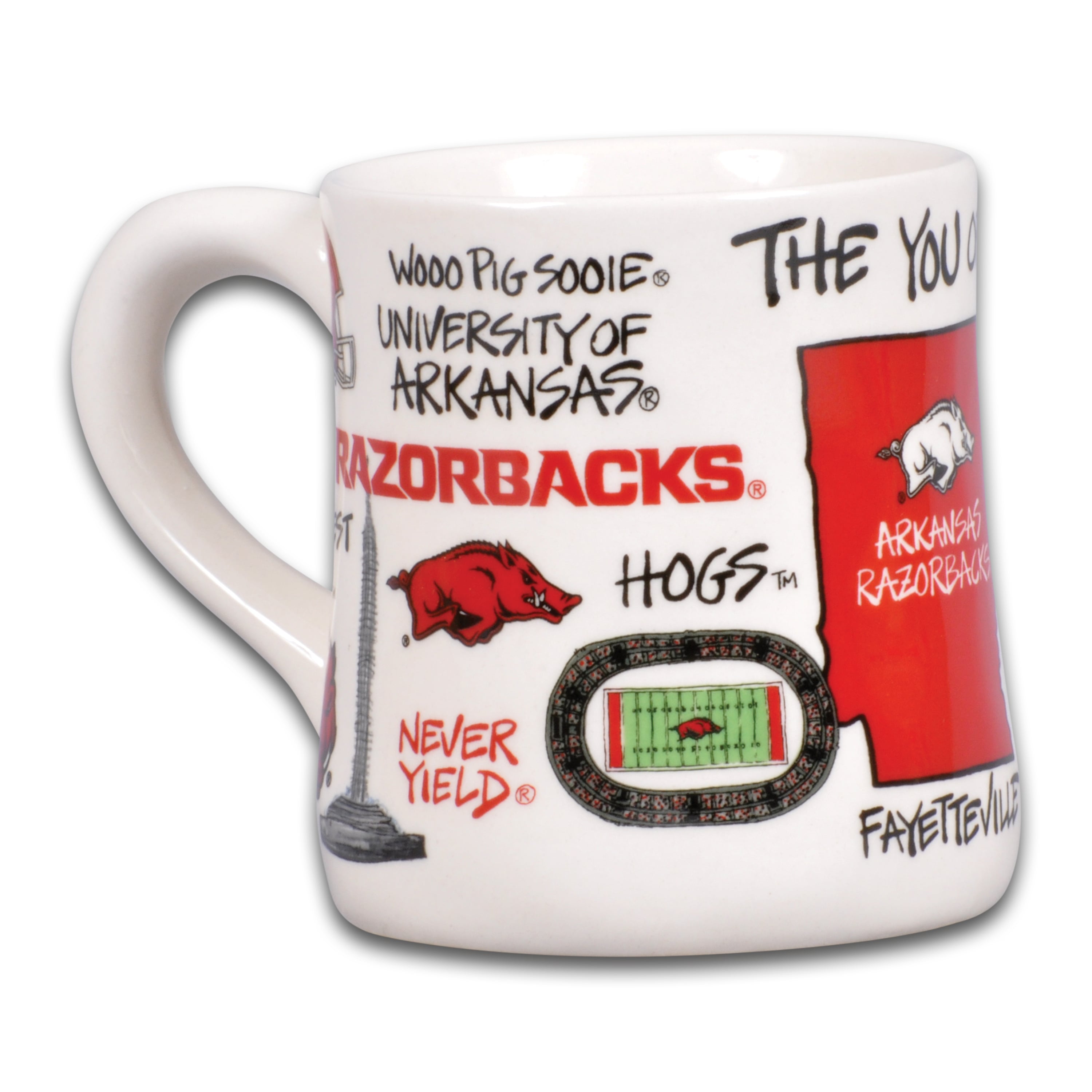 Arkansas Razorbacks 16oz. Hometown Mug