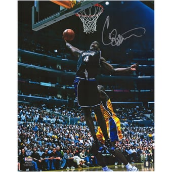 Chris Webber Sacramento Kings Autographed 16" x 20" Dunk vs. Lakers Photograph