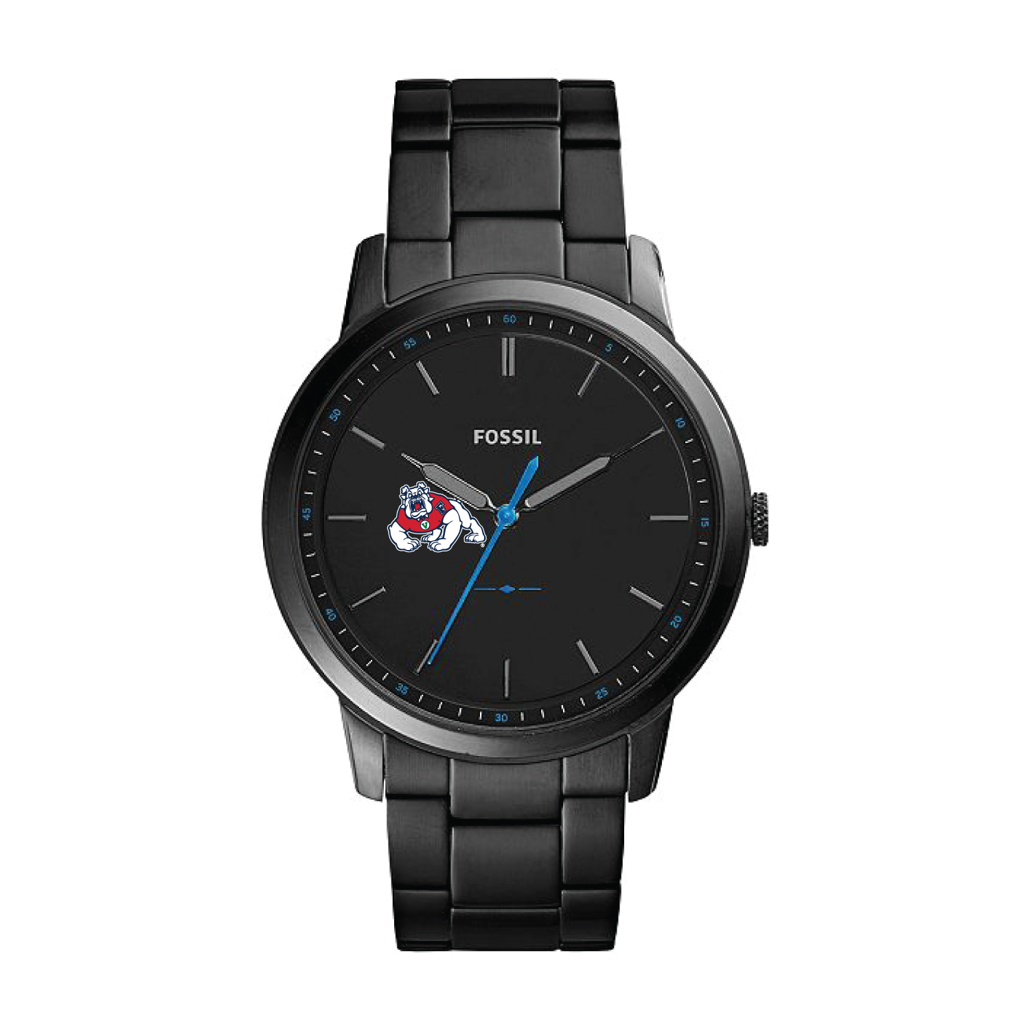 Fossil Fresno State Bulldogs The Minimalist Slim Stainless Steel Watch